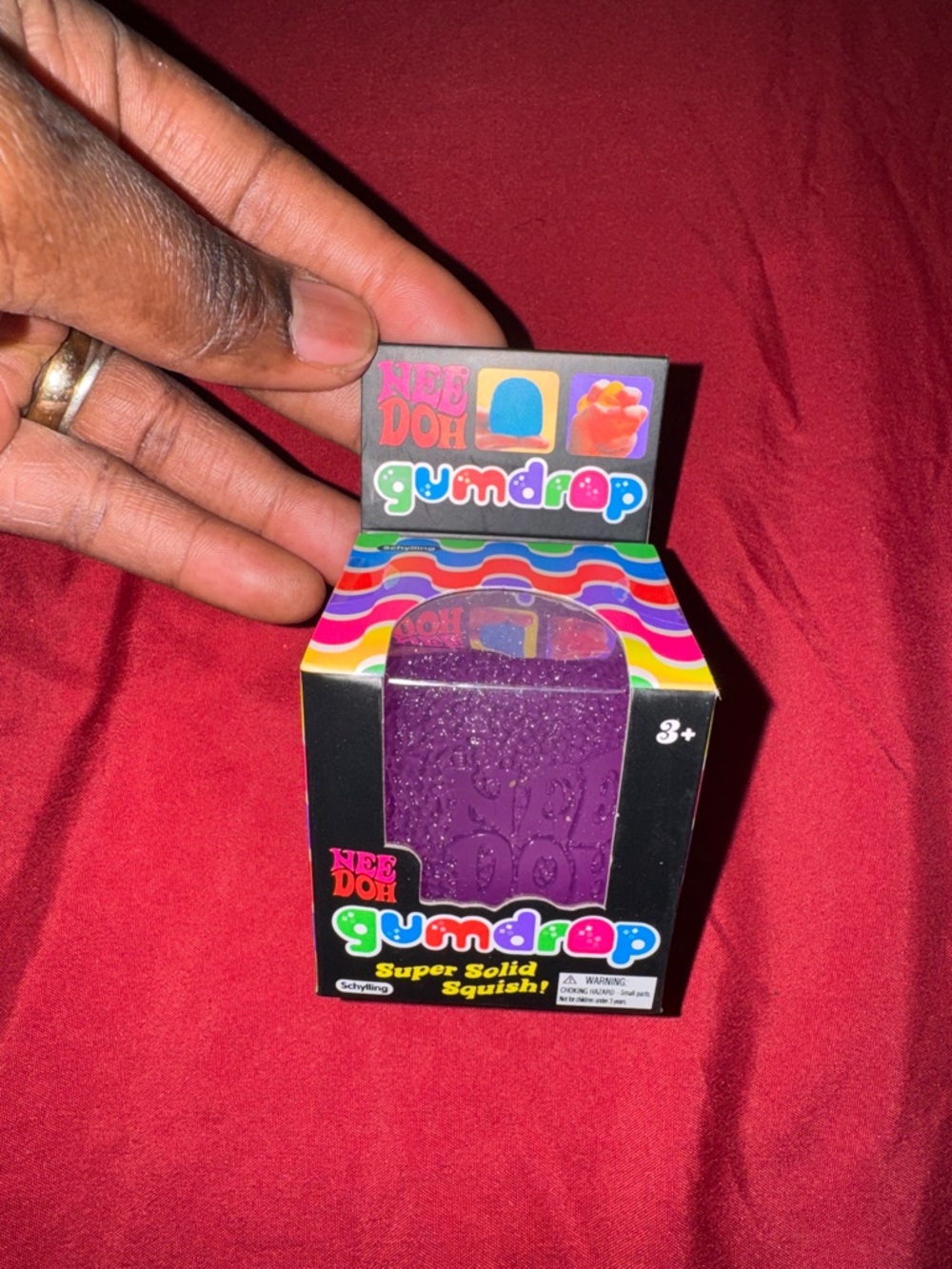 Nee Doh Gumdrop Super Solid Squish - Purple
